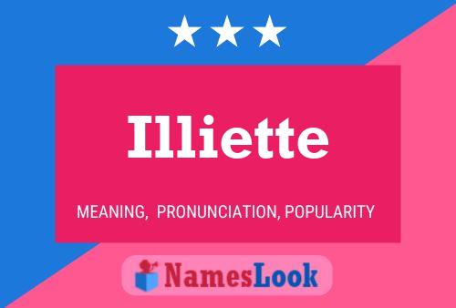 Illiette Naam Poster