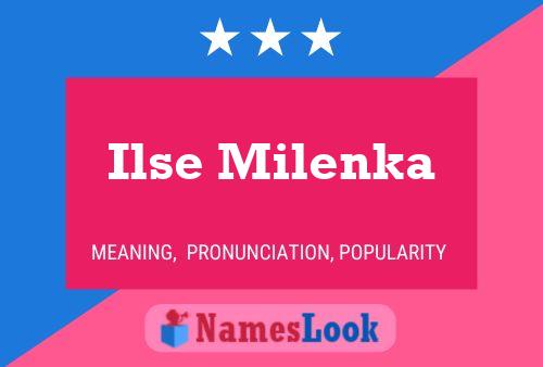 Ilse Milenka Naam Poster