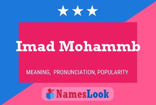 Imad Mohammb Naam Poster