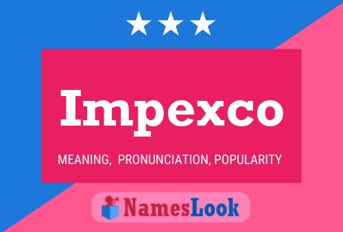 Impexco Naam Poster