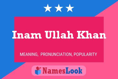 Inam Ullah Khan Naam Poster