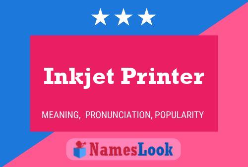 Inkjet Printer Naam Poster