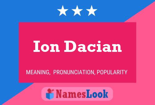 Ion Dacian Naam Poster