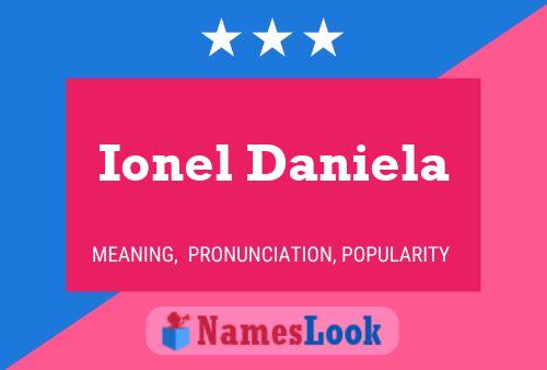 Ionel Daniela Naam Poster