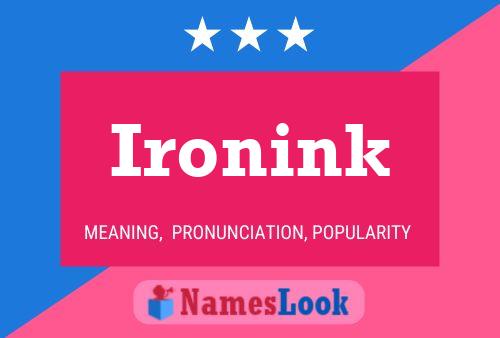 Ironink Naam Poster