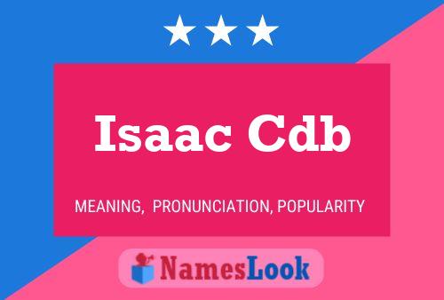 Isaac Cdb Naam Poster