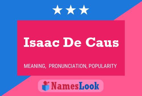 Isaac De Caus Naam Poster