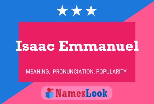 Isaac Emmanuel Naam Poster