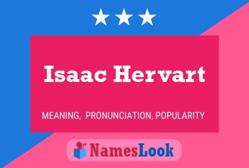 Isaac Hervart Naam Poster