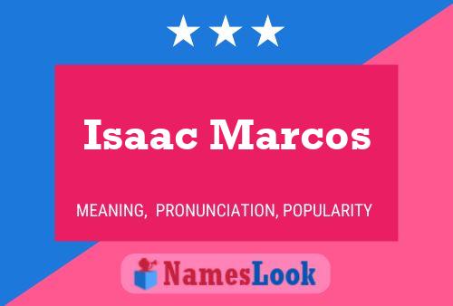 Isaac Marcos Naam Poster