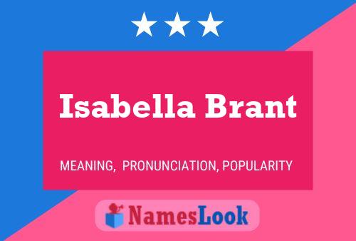 Isabella Brant Naam Poster