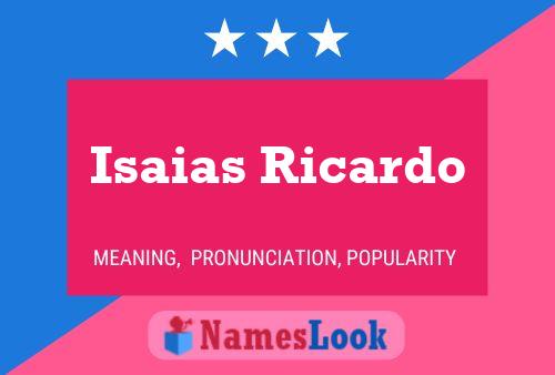 Isaias Ricardo Naam Poster