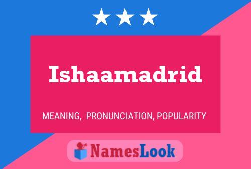 Ishaamadrid Naam Poster