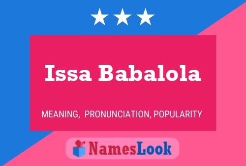 Issa Babalola Naam Poster