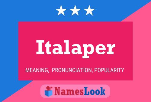 Italaper Naam Poster