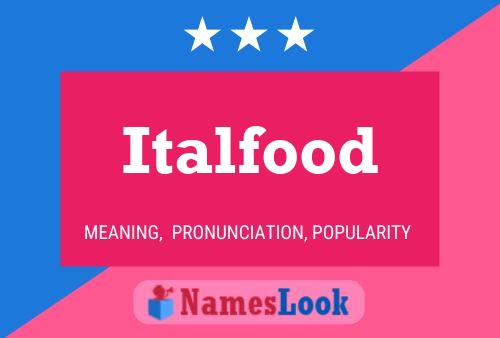 Italfood Naam Poster