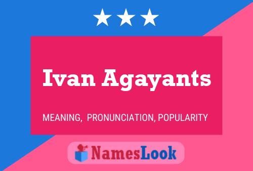 Ivan Agayants Naam Poster