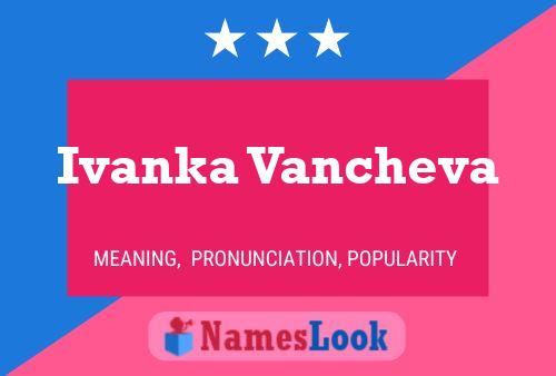 Ivanka Vancheva Naam Poster