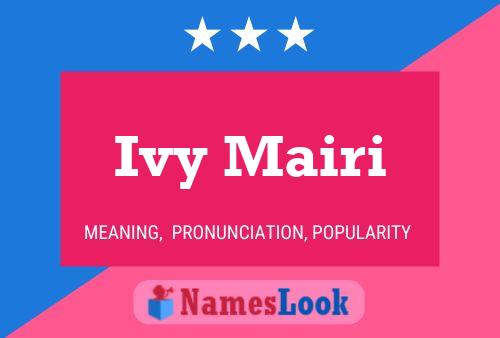 Ivy Mairi Naam Poster