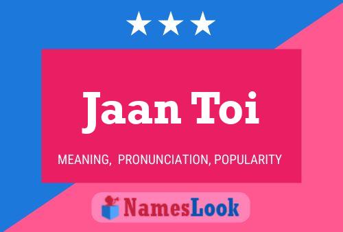 Jaan Toi Naam Poster