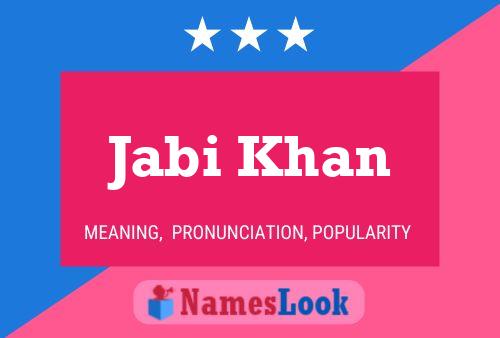 Jabi Khan Naam Poster