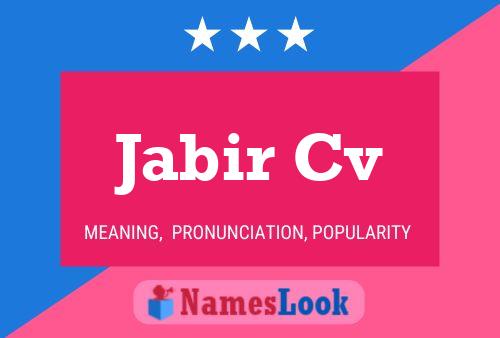 Jabir Cv Naam Poster