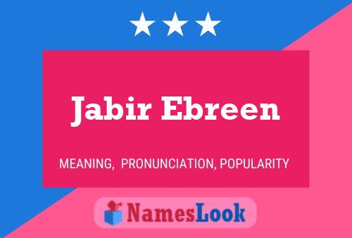 Jabir Ebreen Naam Poster