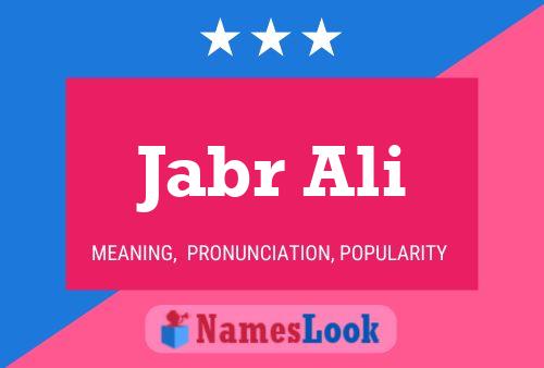 Jabr Ali Naam Poster