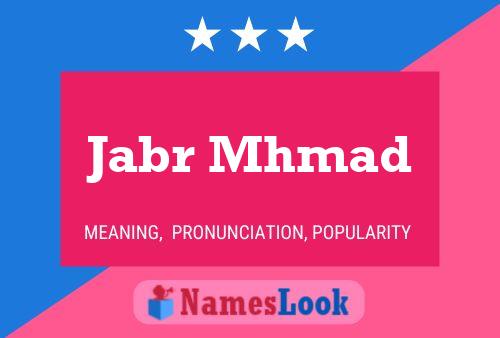 Jabr Mhmad Naam Poster