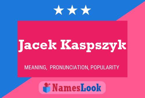 Jacek Kaspszyk Naam Poster