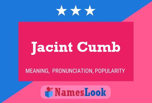 Jacint Cumb Naam Poster