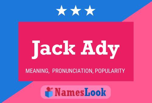 Jack Ady Naam Poster