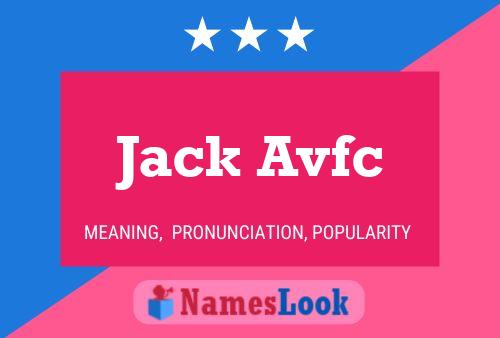 Jack Avfc Naam Poster