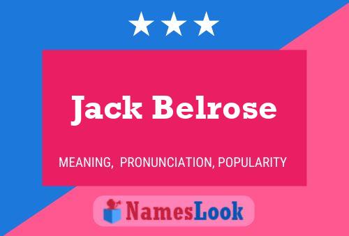 Jack Belrose Naam Poster