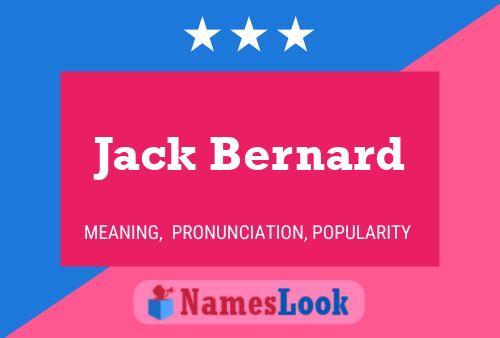 Jack Bernard Naam Poster