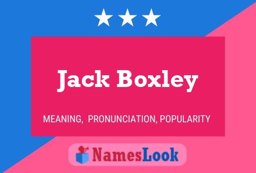 Jack Boxley Naam Poster