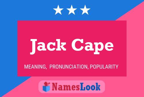 Jack Cape Naam Poster