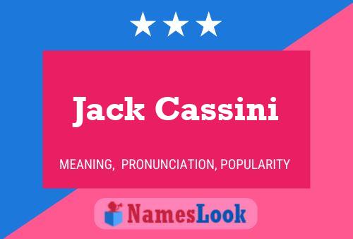 Jack Cassini Naam Poster