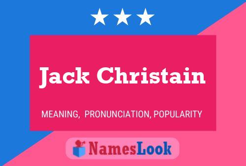 Jack Christain Naam Poster