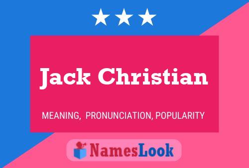 Jack Christian Naam Poster