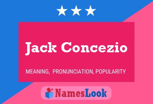 Jack Concezio Naam Poster