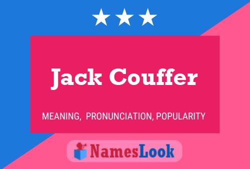 Jack Couffer Naam Poster