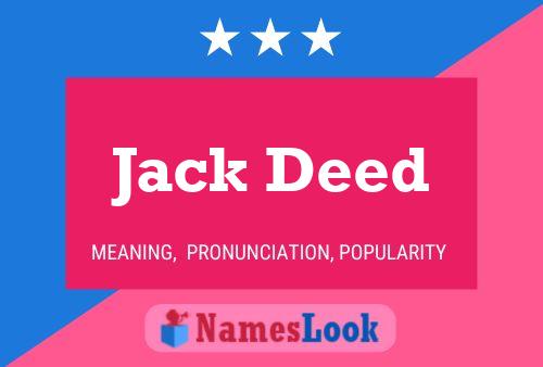 Jack Deed Naam Poster