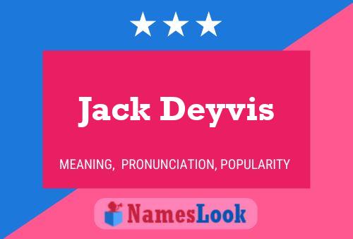 Jack Deyvis Naam Poster