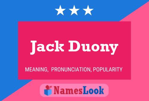 Jack Duony Naam Poster