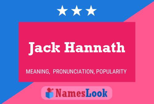 Jack Hannath Naam Poster