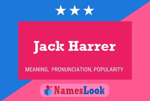 Jack Harrer Naam Poster