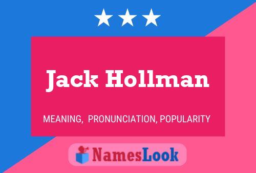 Jack Hollman Naam Poster