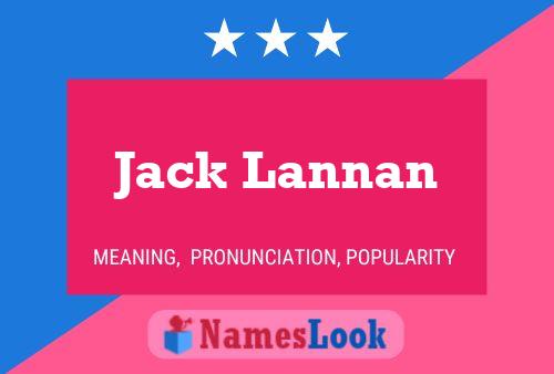 Jack Lannan Naam Poster