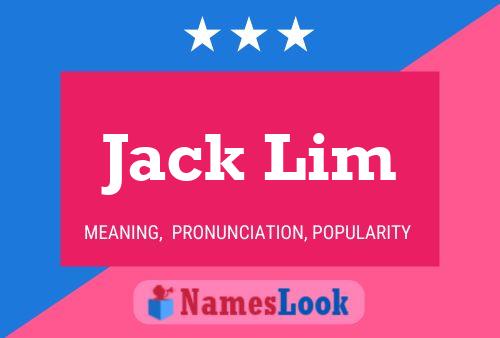 Jack Lim Naam Poster